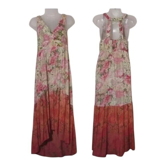 Angie Sundress Soft Slowy Floral Hi-Low Dress - Small W - Picture 1 of 7